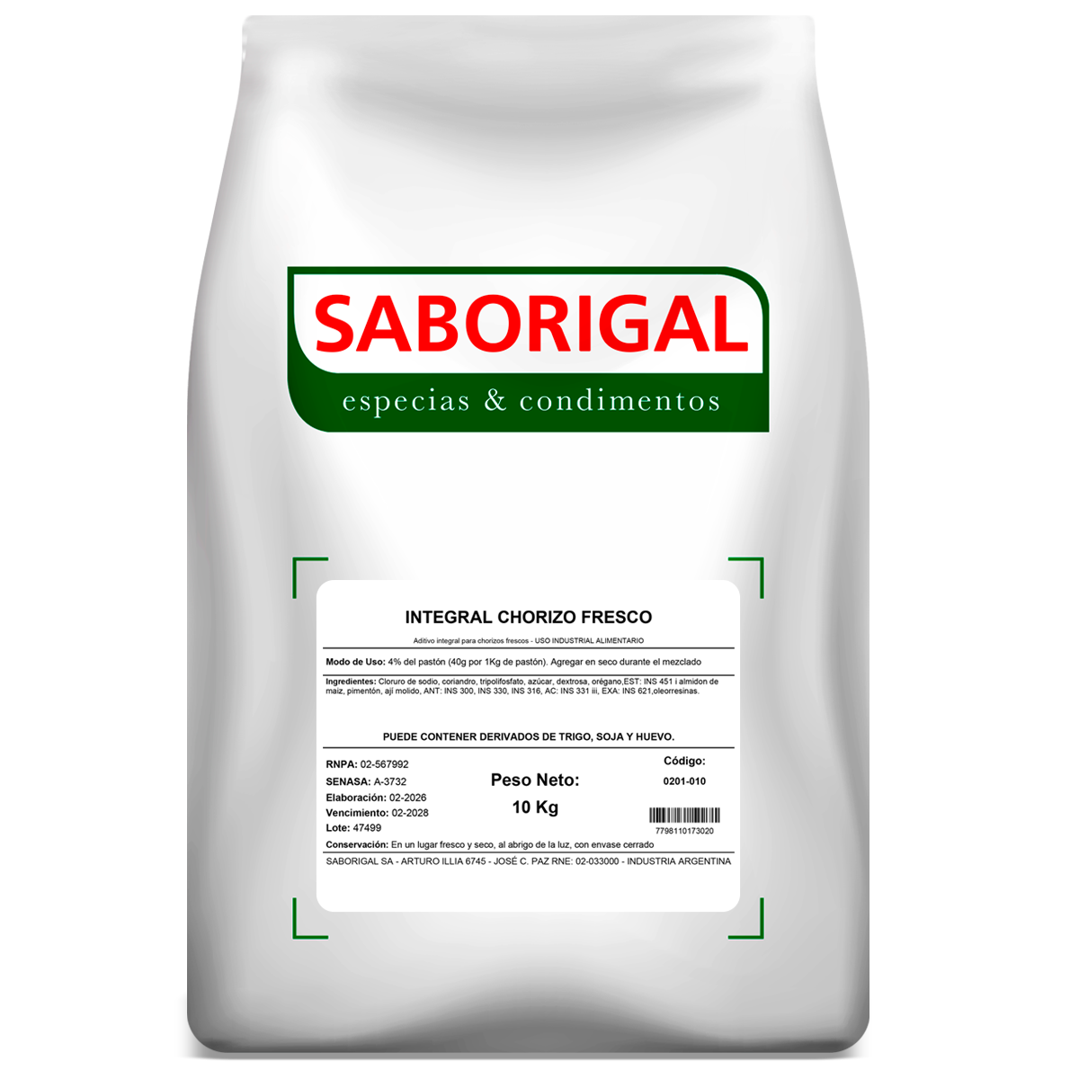 Integral Chorizo Fresco 