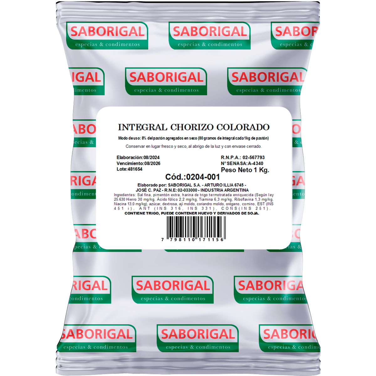 Integral Chorizo Colorado